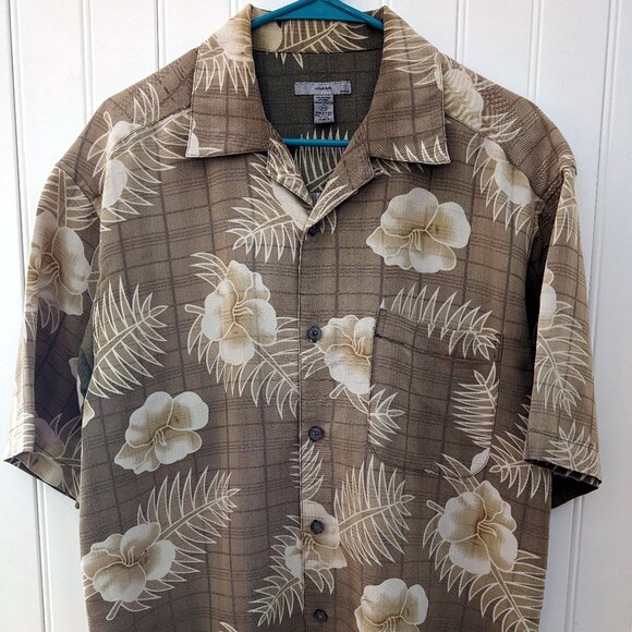 URBAN TRIBE HawaiianMens Short Sleeve Dress Casual - Picture 1 of 6